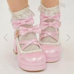 axes kawaii リボン付きピンクハイヒールパンプス axes femme kawaii アクシーズファム パンプス ピンク リボン