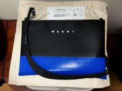 程度良好　使用少　marni　マルニ　サコッシュ　ホワイト＆ブラック MARNI マルニ ストライプミニショルダーバッグ SHMH0106A0 TN296