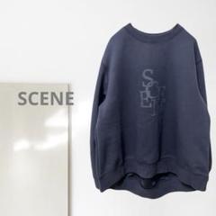 a1835n【シーン】スウェット/美品 オーバーサイズ 楽ちん 伸縮性 一点物