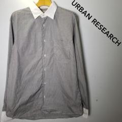 URBAN RESEARCH DOORS ストライプ クレリックシャツ 日本製
