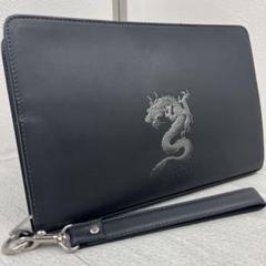 ジャンポールゴルチェ ドラゴン型押し レザークラッチバッグ ポーチ メンズ as6728_1.jpg