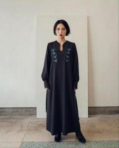 iCONOLOGY 花を着るワンピース#4 竜胆　charcoal gray iCONOLOGY 花を着るワンピース#4 竜胆 charcoal gray - メルカリ