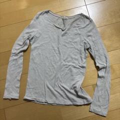 mina perhonen ライトグレー 長袖Tシャツ