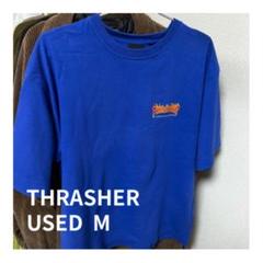 【THRASHER】 ロゴ刺繍Tシャツ ユニセックスM USED