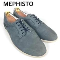 MEPHISTO　メフィスト　ヌバックレザーレースアップスニーカー　ネイビー系