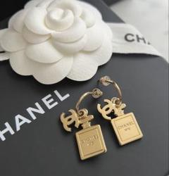 CHANEL 香水ボトル型ピアス 5 美品 brand-pit_250310m10
