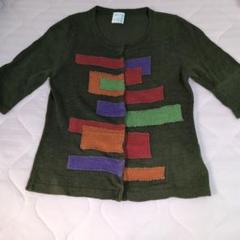 クラフトヒロ綿100% 刺繍えりカーディガン クラフトヒロ綿100% 刺繍えりカーディガン - メルカリ