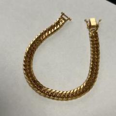 喜平ブレスレット Mカットダブル　20cm 18金仕上げ 刻印 925 箱付き 喜平ブレスレット Mカットダブル 20cm 18金仕上げ 刻印 925