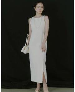 ほぼ未使用 anuans ノースリーブワンピース MEDIUM ホワイト