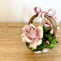 ➇capodimonte カポディモンテ陶花 バラ capodimonte カポディモンテ 陶花 花 薔薇 置物 イタリア製