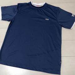 FILA フィラ　モックネック　半袖シャツ　メンズ　3L 紺　FILA GOLFのサムネイル