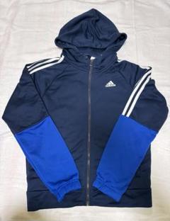アディダス　adidas フルジップパーカー　紺色　ジャージジャケット　Mサイズ