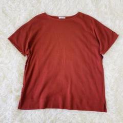 シネマクラブ　レンガ色 半袖Tシャツ　カットソー　M