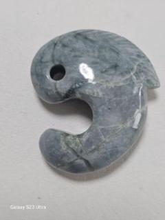 糸魚川翡翠飛龍勾玉４０mm　伝統工芸士作品 糸魚川翡翠飛龍勾玉40mm伝統工芸士作品