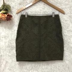 ★massimo dutti★マッシモデュッティ ミニスカート グリーン系