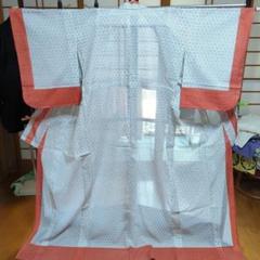 新品 夏着物 正絹 絽 トールサイズ“モノトーンで沸き起こる幻想”小紋G-91 新品 絽 蜘蛛の巣 モノトーン 夏着物 正絹”大胆かつクールに、私