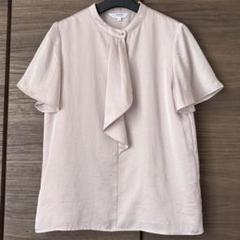 青山　フリルタイシフォンブラウス