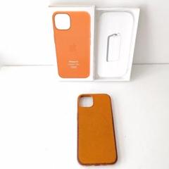 純正　Apple　iPhone13 レザーケース　ゴールデンブラウン　マグセーフ