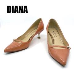 良品 DIANA パンプス エナメル パテント ピンク系 24㎝ - メルカリ