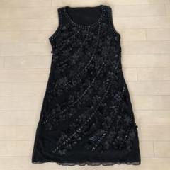 ビジュー付き花柄モチーフチュニック OP M〜Lサイズ