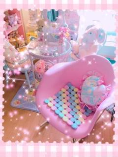 ピンクのかわゆぃロッキングチェア(ㅅ´˘`)♡