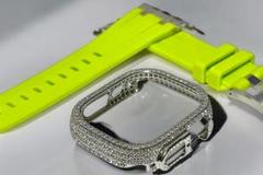49RS★アップルウォッチ ラバーベルト カバー　Apple Watchバンド