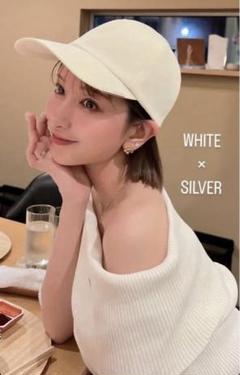 しいちゃん プロデュース 帽子 バケハ アイボリー ゴールド金具 しいちゃん バケットハット バケハ アイボリー ゴールド金具
