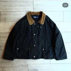 最高品質の ポロ 90s ラルフローレン 黒 L オイルドジャケット Type Spay ジャケット・アウター