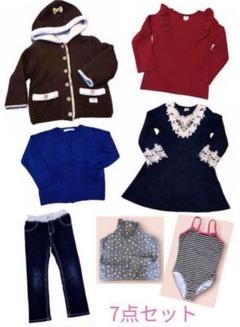 キッズ服 100〜120㎝ まとめ売り7点セット　アウター エプロン 水着