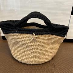 ハンドメイド　麻ヒモ　バッグ