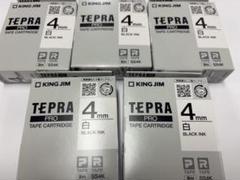 【値下げ(最安)】テプラ キングジム TEPRA PRO 4mm 黒 5個