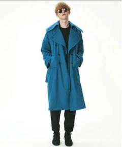 最新の激安 新品未使用 定価6~7万 shareef ジャガードクロス トレンチコート - トレンチコート