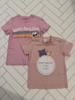 80サイズ monpoké モンポケPeanutsピーナッツTシャツ 2枚セット