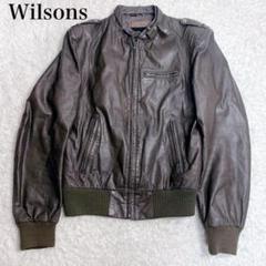 90's Wilsons Leather レザーフライトジャケットブラウン L 90's Wilsons Leather レザーフライトジャケットブラウン L