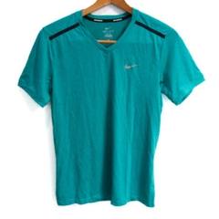 ナイキ DRI-FIT ランニングTシャツ S 緑