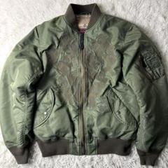 TAPPEI MA-1ジャケット オリーブグリーン ハートデザイン