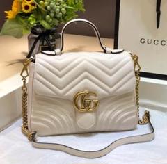 GUCCIホワイト ショルダーバッグ677