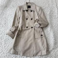 15万✨極美品 フォクシー ダブルフェイスコート シルク混 20年 ネイビー はっ水】【ウォッシャブル】マイクロタフタミドルコート(コート
