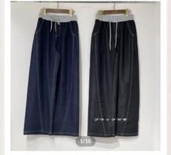新品イシカワラボ　別布使いデニムパンツ fit=scale-down,w=1200