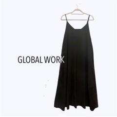 ＊ GLOBAL WORK グローバルワーク ブラック キャミワンピース 薄手