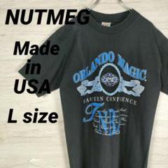 USA製 NUTMEG ナツメグ Tシャツ シングルステッチ 刺繍 NBA 黒のサムネイル