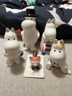 アラビア　ムーミン　パパ　ママ　フローレン　ミィ　置物 アラビアムーミンパパママフローレンミィ置物