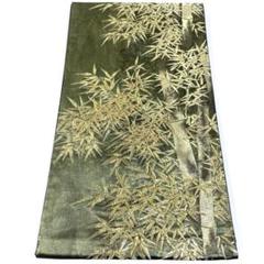 【ファッション通販】 袋帯 紋屋五左衛門 伝統工芸士 竹笹 金糸 Q549 正絹 箔糸 着物・浴衣