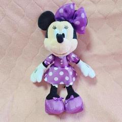 ミニー　ぬいぐるみチャーム　リボンセット　紫 ディズニー ミニーの日 ミニーぬいぐるみチャーム 紫 リボン セット