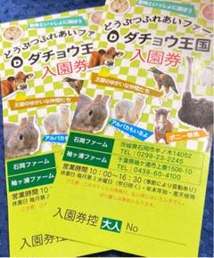 ダチョウ王国入場券2枚セット