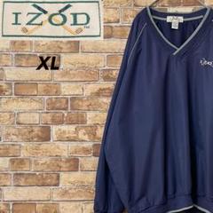 IZOD　アイゾッド　ナイロンプルオーバー　刺繍ロゴ　ビッグシルエット　XL