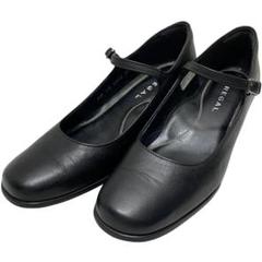 【美品】リーガル (22.5) パンプス ストラップ ラウンドトゥ 本革 レザー