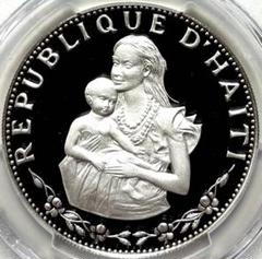 準最高14枚母なる愛の象徴1973ハイチ銀貨芸術的プルーフPCGS69DCAM 準最高14枚母なる愛の象徴1973ハイチ銀貨芸術的プルーフ