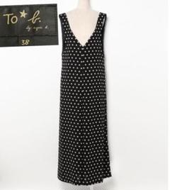 To b. by agnès b. ドット柄 ワイドサロペット オールインワン