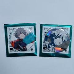 【未開封】エヴァンゲリオン　碇シンジ　渚カヲル　缶バッジセット 渚カヲル 碇シンジ エヴァ エヴァンゲリオン UCC キーホルダー